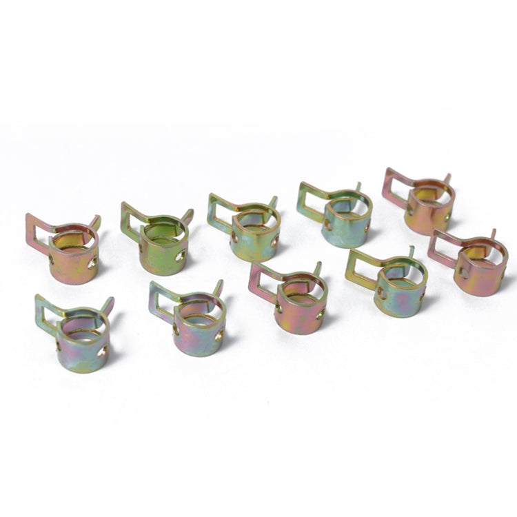 10 PCS 14mm Car Spring Clip Fuel Line Hose Clip Water Pipe Air Tube Clamp Fastener, 10 PCS 14mm