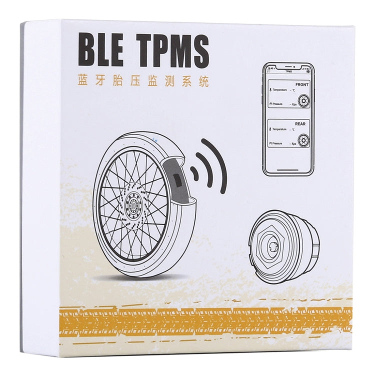 Motorcycle Bluetooth Tire Pressure Monitoring System TPMS Mobile Phone APP Detection 2 External Sensors, TPMS