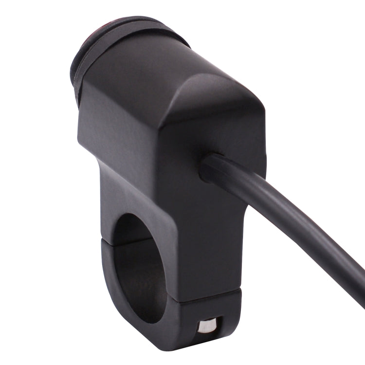 Motorcycle Headlight Auxiliary Light Waterproof Aluminum Alloy Single Flash Switches with Indicator Light, Single Flash