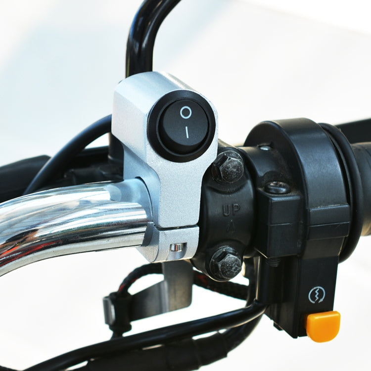 Motorcycle Headlight Auxiliary Light Aluminum Alloy Switches with Lock, Headlight Auxiliary Switches