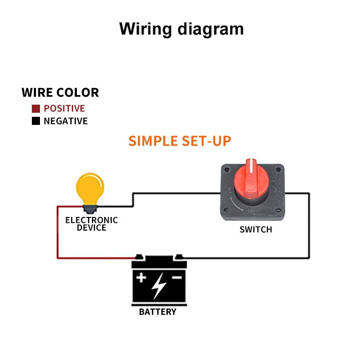 Car Motorcycles Battery Selector Isolator Disconnect Rotary Switch Cut, A730