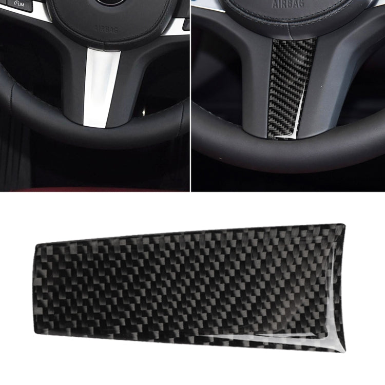 ملصق ديكور لعجلة قيادة السيارة من ألياف الكربون لسيارات BMW الفئة الخامسة G30/G38 X3 G01/G08، عجلة القيادة