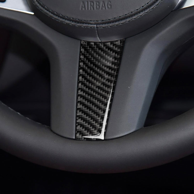 ملصق ديكور لعجلة قيادة السيارة من ألياف الكربون لسيارات BMW الفئة الخامسة G30/G38 X3 G01/G08، عجلة القيادة