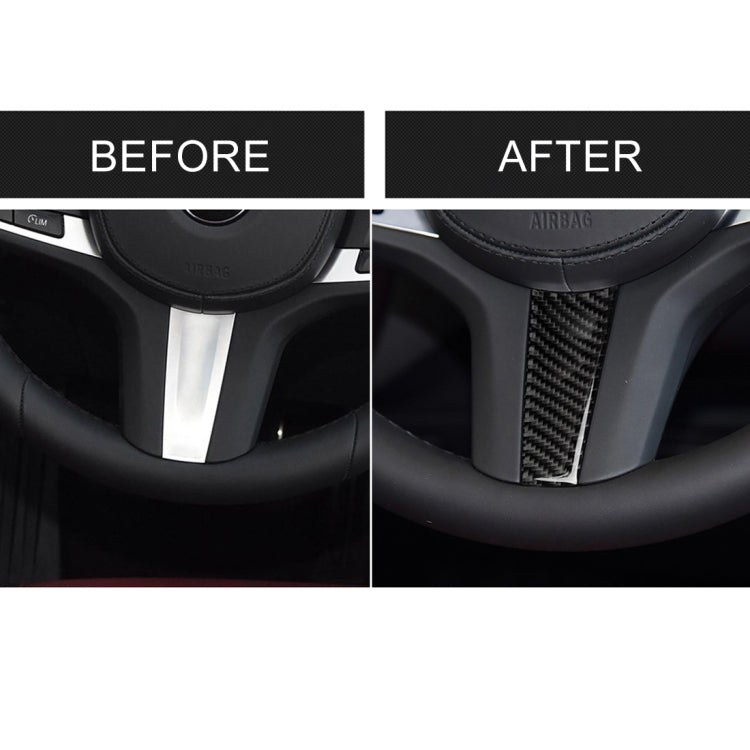 ملصق ديكور لعجلة قيادة السيارة من ألياف الكربون لسيارات BMW الفئة الخامسة G30/G38 X3 G01/G08، عجلة القيادة