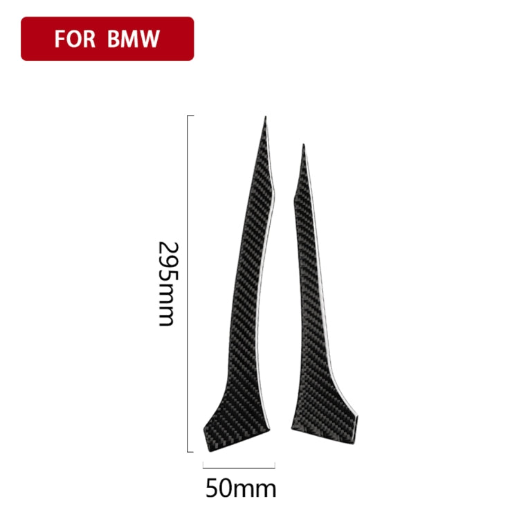 2 PCS Car Carbon Fiber Rearview Mirror Bumper Strip Decorative Sticker for BMW G30 (2018-2019) / G11 (2016-2019), Left Drive without Lens, Rearview Mirror Left Drive without Lens