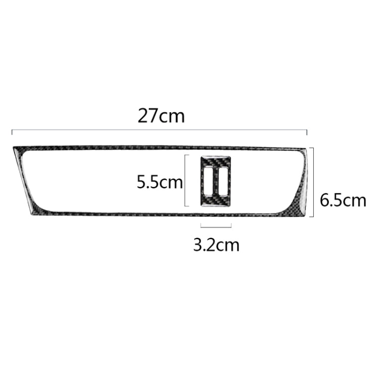 2 in 1 Car Carbon Fiber Air Conditioning Air Outlet Frame Decorative Sticker for Audi A4 B8 2009-2016 / A5 2008-2017 / Q5 2009-2017​, Left Drive, Air Conditioning Air Outlet Frame