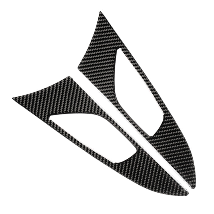2 PCS Car Carbon Fiber Door Inner Handle Outer Frame Decorative Sticker for Mazda Axela 2014 / 2017-2018, Door Inner Handle Outer Frame