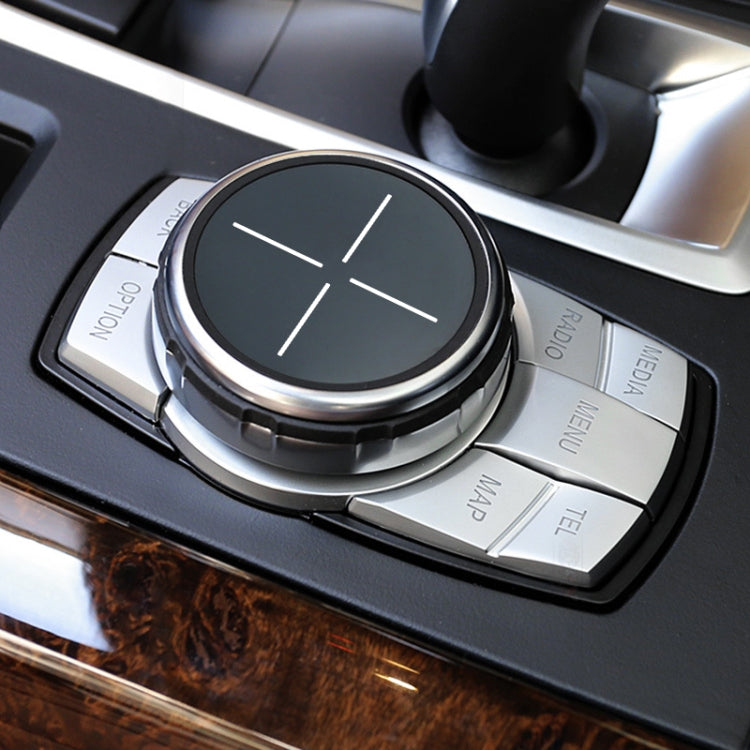 غطاء مزخرف متعدد الوظائف مع زر IDRIVE معدل لسيارة BMW 1 2 3 5 Series X1 X3 X5 X6، سبعة أزرار متقاطعة مقسمة