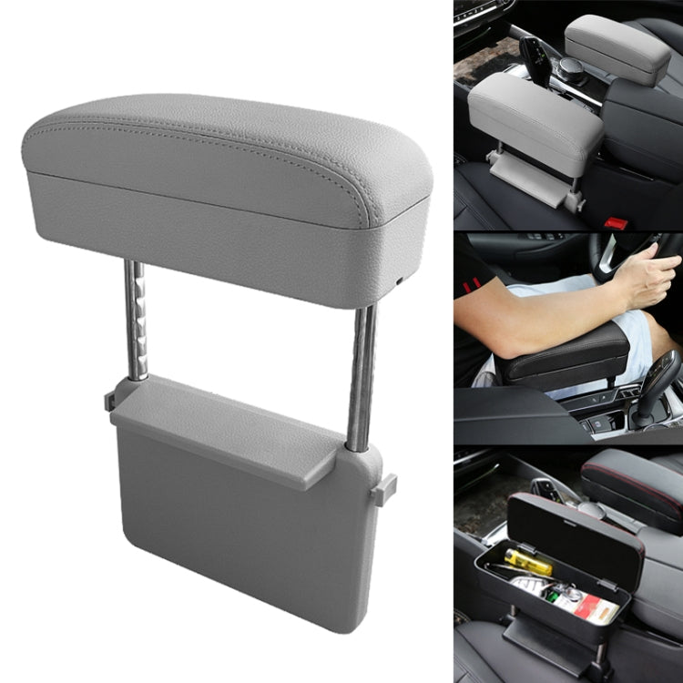 Universal Car PU Leather Wrapped Armrest Box Cushion Car Armrest Box Mat with Storage Box, 1pc(Black), 1pc (Black Red), 1pc(Black White), 1pc(Grey), 1pc(Beige), 1pc(Brown)