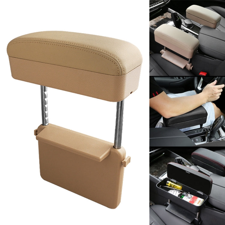 Universal Car PU Leather Wrapped Armrest Box Cushion Car Armrest Box Mat with Storage Box, 1pc(Black), 1pc (Black Red), 1pc(Black White), 1pc(Grey), 1pc(Beige), 1pc(Brown)