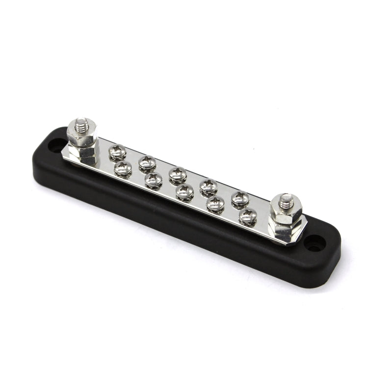 10 Way Power Distribution Bus Bar 10-bit Single Distribution Box for Car / RV / Boat, 10-bit