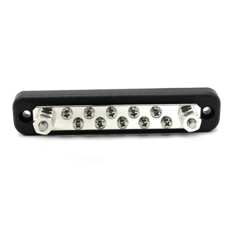 10 Way Power Distribution Bus Bar 10-bit Single Distribution Box for Car / RV / Boat, 10-bit