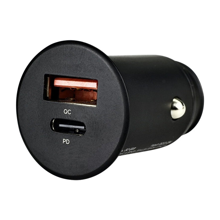 شاحن سيارة ROCK H15 ثنائي المنفذ USB + USB-C / Type-C PD30W، H15