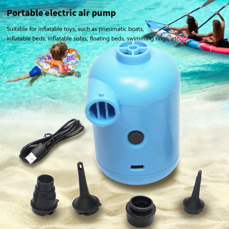 HT-426 USB Electric Air Pump for Rubber Boat Inflatable Bed, HT-426 (Blue), HT-426 (White)