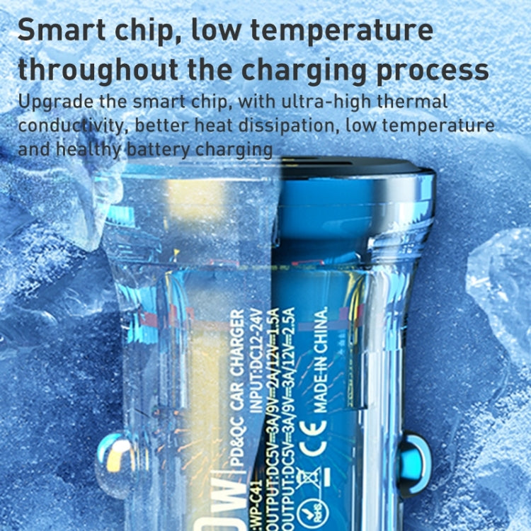 شاحن سيارة WK WP-C41 Vanguard Series 30W USB + Type-C، WP-C41