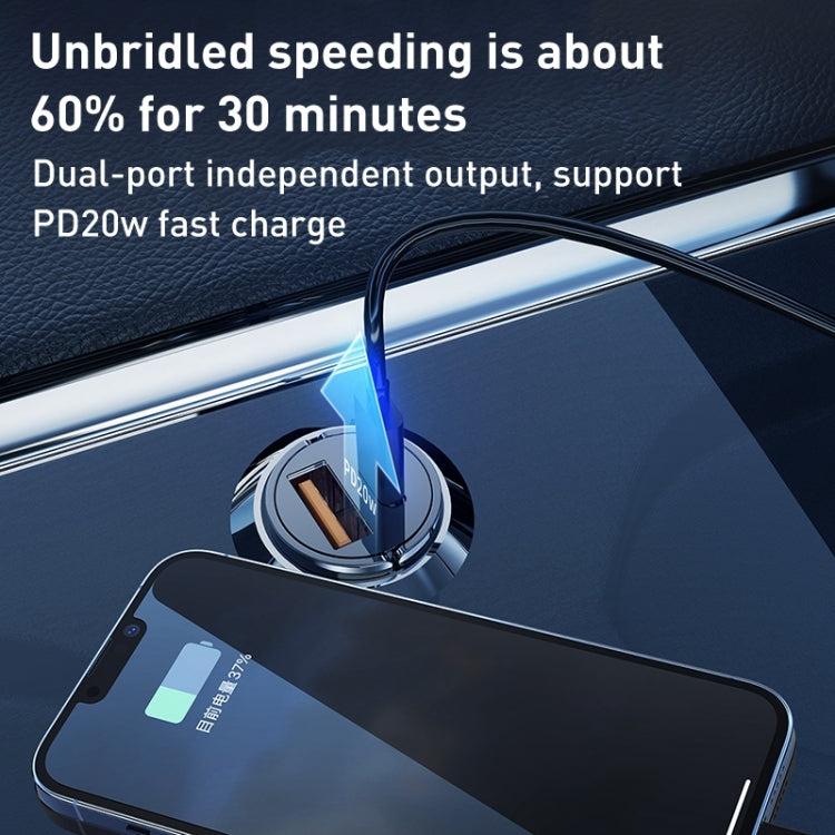 شاحن سيارة صغير PD20W USB + Type-C من WK WP-C38، WP-C38
