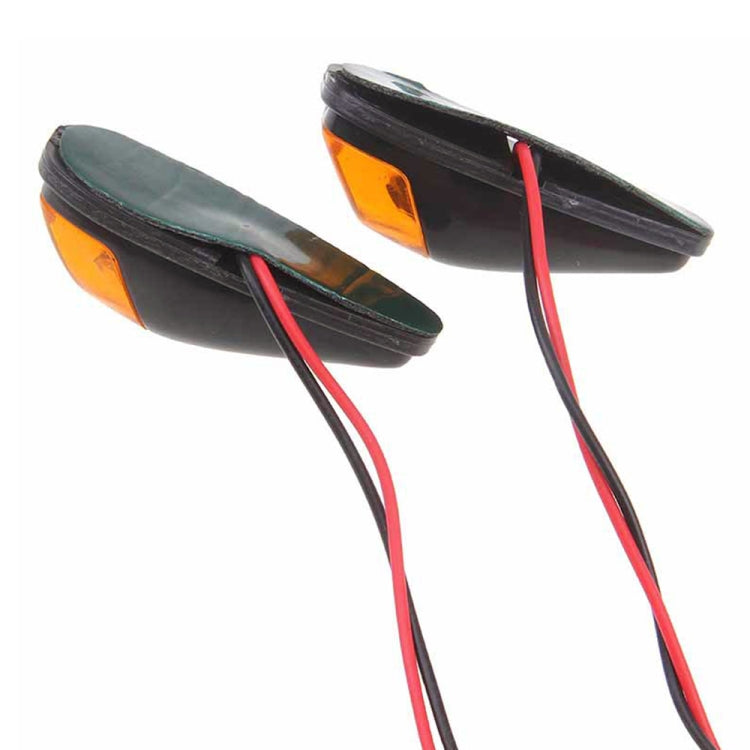 2pcs SL QGD Motorcycle 5W Turn Signal Light, SL QGD (Black), SL QGD (Carbon Fiber Black)