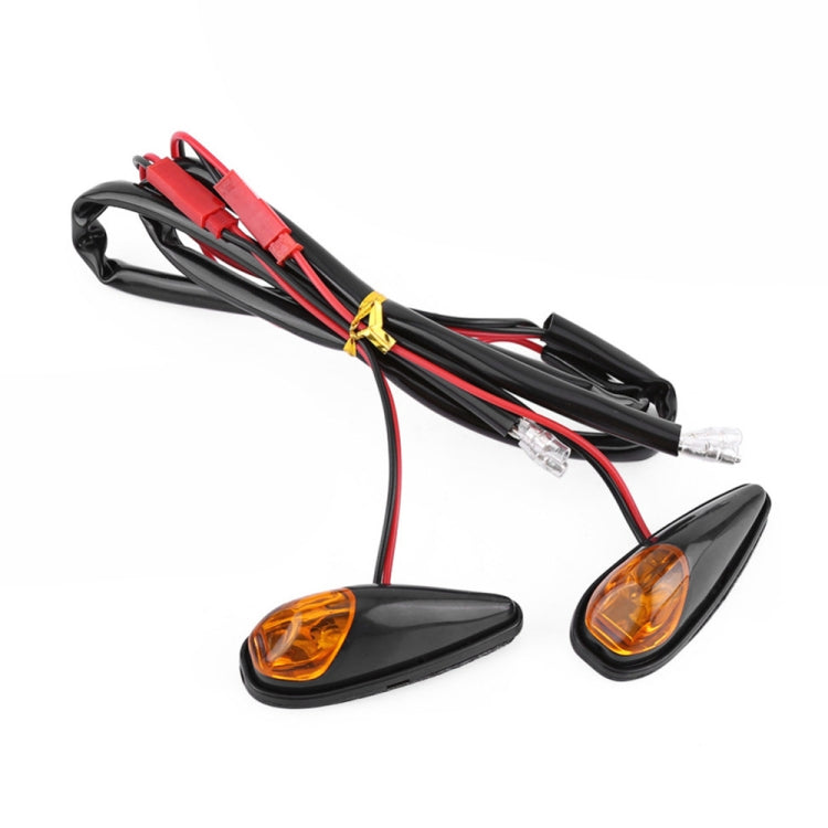 2pcs SL QGD Motorcycle 5W Turn Signal Light, SL QGD (Black), SL QGD (Carbon Fiber Black)