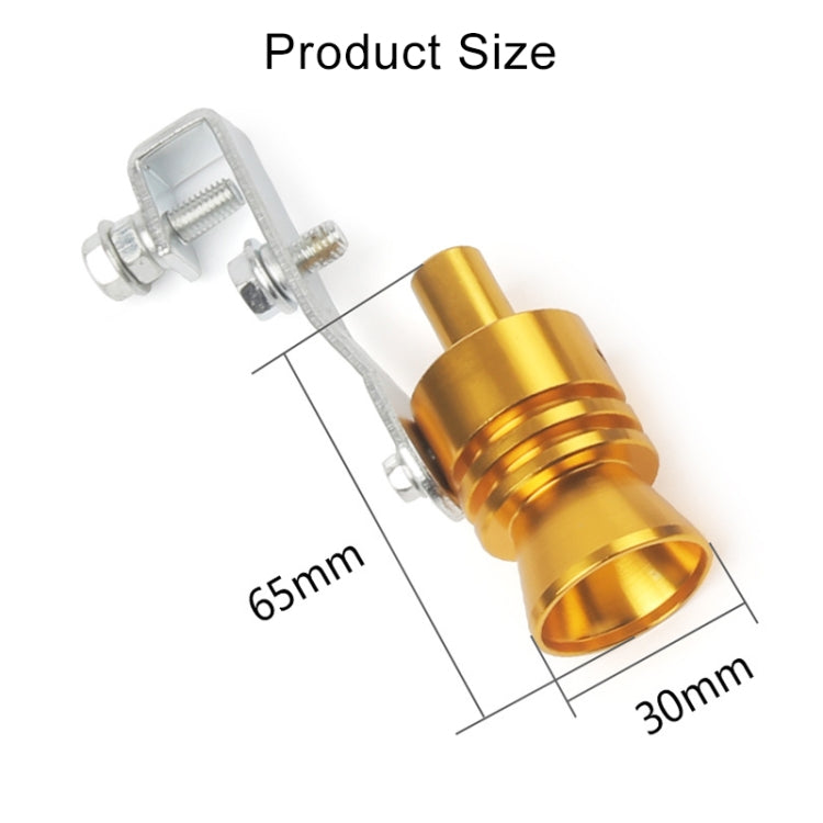 Universal Aluminum Turbo Sound Exhaust Muffler Pipe Whistle Car / Motorcycle Simulator Whistler, Size: L, Outside Diameter: 30mm, Size: L (Blue), Size: L (Red), Size: L (Silver), Size: L (Black), Size: L (Gold)