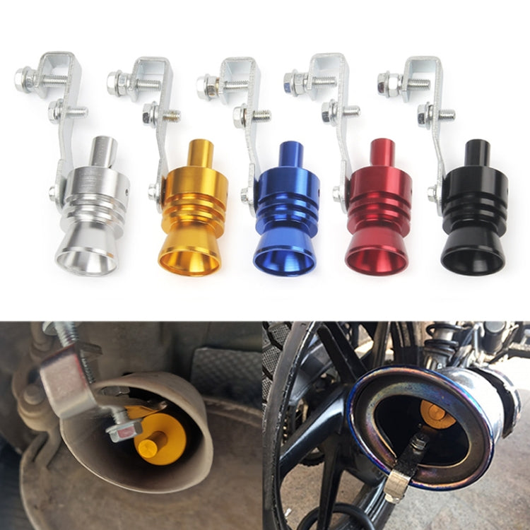 Universal Aluminum Turbo Sound Exhaust Muffler Pipe Whistle Car / Motorcycle Simulator Whistler, Size: L, Outside Diameter: 30mm, Size: L (Blue), Size: L (Red), Size: L (Silver), Size: L (Black), Size: L (Gold)