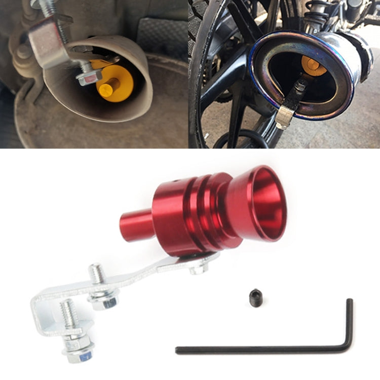 Universal Aluminum Turbo Sound Exhaust Muffler Pipe Whistle Car / Motorcycle Simulator Whistler, Size: L, Outside Diameter: 30mm, Size: L (Blue), Size: L (Red), Size: L (Silver), Size: L (Black), Size: L (Gold)