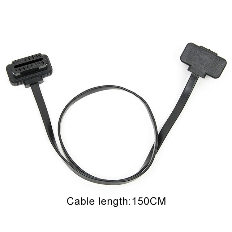 كابل تشخيص OBD للسيارة 16 سنًا، كابل OBD2 ذكر إلى أنثى، طول الكابل: 150 سم، 150 سم