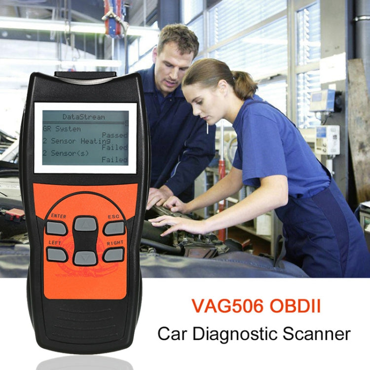 جهاز قراءة رموز السيارة الصغير VAG506، أداة تشخيص الأعطال OBD2، VAG506