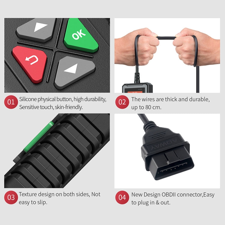 YA101 Car Mini Code Reader OBD2 Fault Detector Diagnostic Tool, YA101
