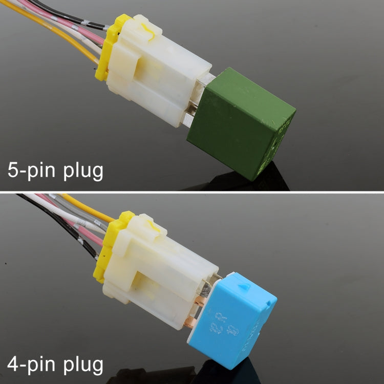 10 PCS 5 PIN Relay Holder Base with Wire, 5 PIN