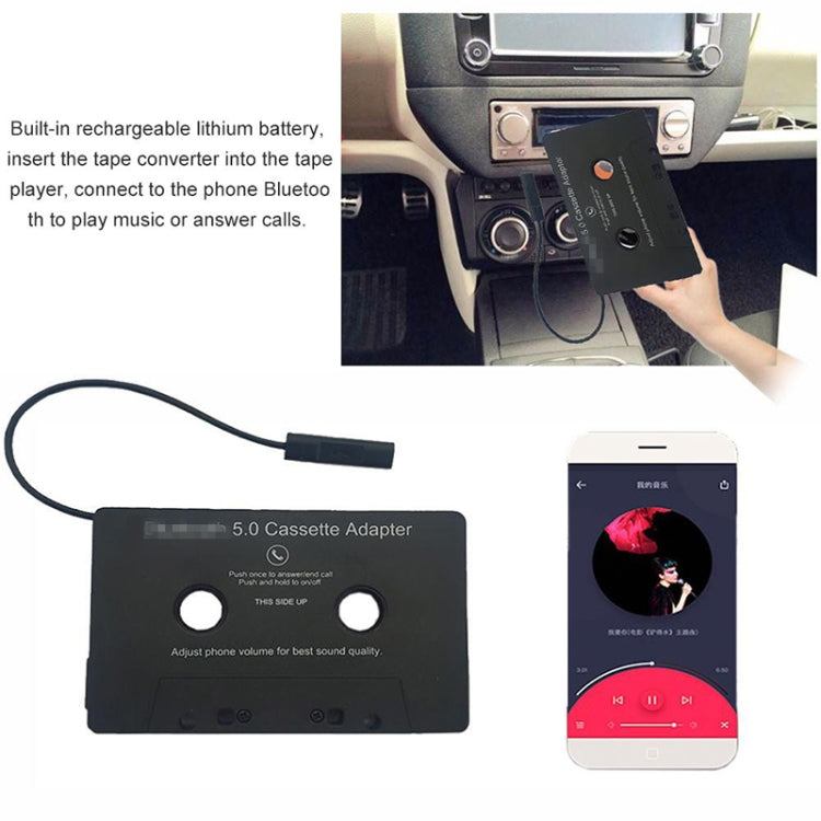 محول بلوتوث عالمي للسيارة، شريط MP3 / SBC / ستيريو، كاسيت صوت بلوتوث، محول بلوتوث