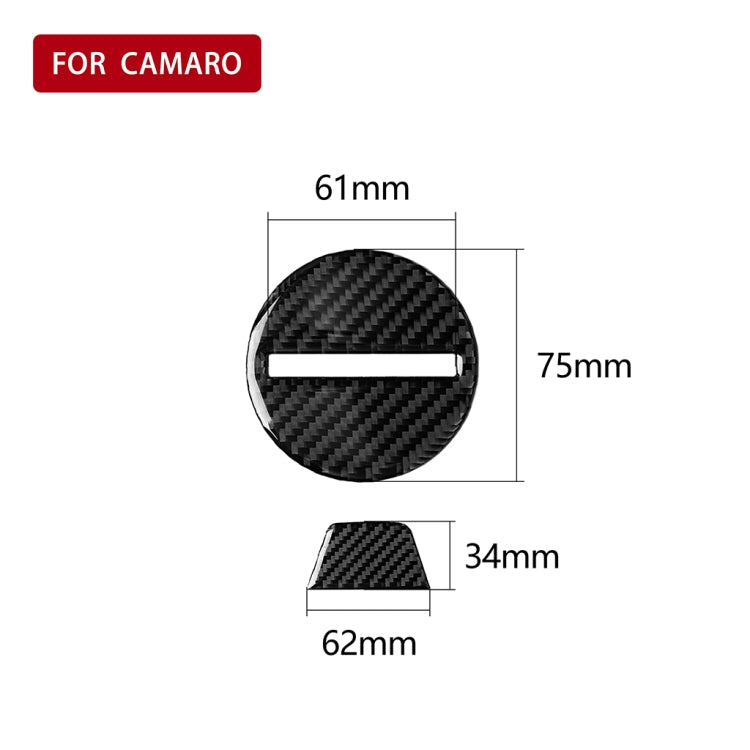 2 in 1 Car Carbon Fiber Steering Wheel Button Decorative Sticker for Chevrolet Camaro 2017-2019, Left and Right Drive Universal, For Chevrolet Camaro 2017-2019