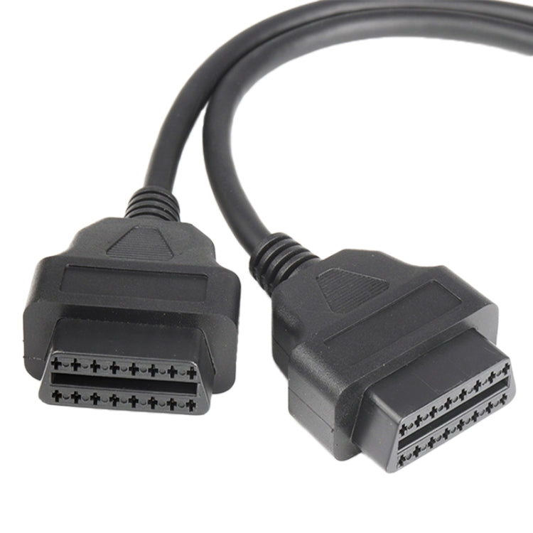 16PIN Car L Shape 90 Degree Connect OBD Diagnostic Extended Cable OBD2 Male to Female Cable, OBD2 Male to Female Cable