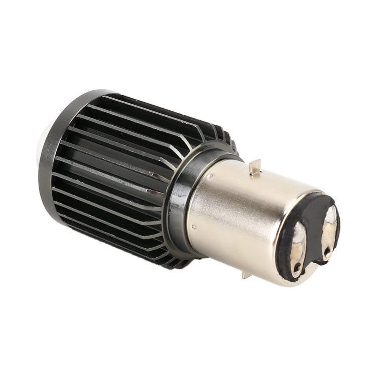 BA20D DC12-80V / 10W / 6000K / 3000K / 800LM Bicolor Motorcycle Headlights with Projector Lens, BA20D