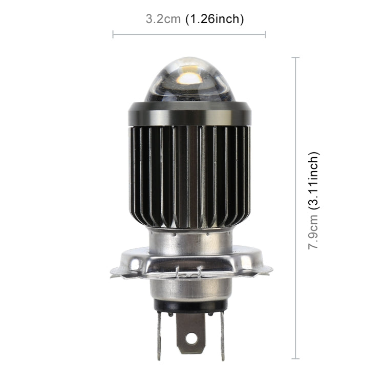 مصابيح أمامية للدراجات النارية ثنائية اللون H4 DC12-80V / 10W / 6000K / 3000K / 800LM مع عدسة عرض، H4