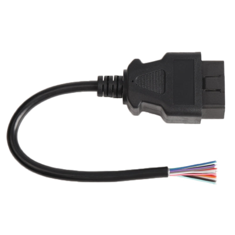 كابل تمديد OBD 2 ذكر 16 سنًا لخط فتح ماسح تشخيص السيارة، طول الكابل: 30 سم، 30 سم