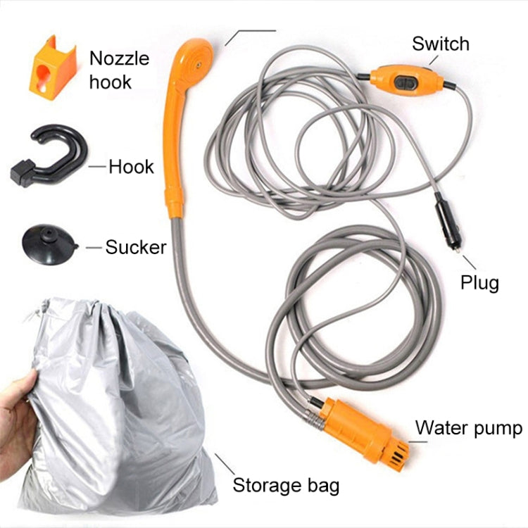 12V Portable Outdoor Universal Car Electric Shower Sprinkler Washer, Car Washer (Blue), Car Washer (Orange)