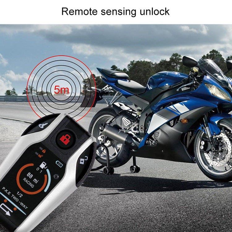 Universal Motorcycle Alarm Bidirectional Anti-theft Device with Induction Remote Control, Anti-theft Device