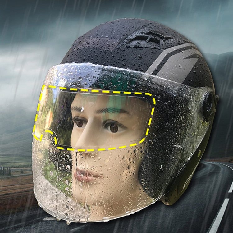 Motorcycle Helmet Visor Anti-fog Shield Helmet Film, 24.5x7.5cm