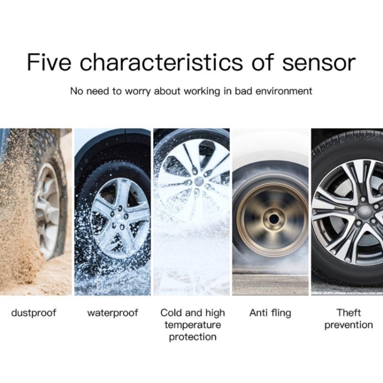 Universal Motorcycle Wireless High Precision Solar Energy TPMS Tire Pressure Alarm System External Tire Monitor, Motorcycle External Tire Monitor