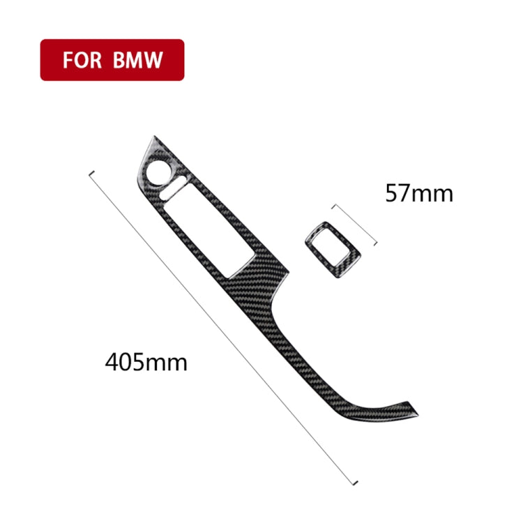 2 in 1 Carbon Fiber Car Right Driving Lifting Panel Decorative Sticker for BMW E92 2005-2012, For BMW