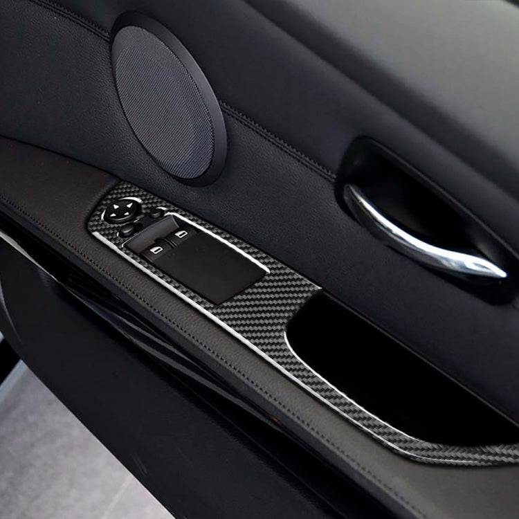 2 in 1 Carbon Fiber Car Right Driving Lifting Panel Decorative Sticker for BMW E92 2005-2012, For BMW