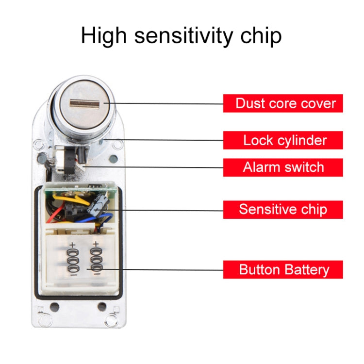 Motorcycles / Bicycle Anti-theft Lock Alarm Disc Brakes Lock with Cable and Bag