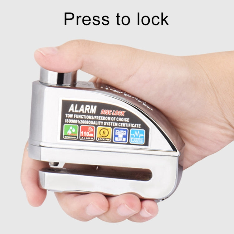 Motorcycles / Bicycle Anti-theft Lock Alarm Disc Brakes Lock with Cable and Bag
