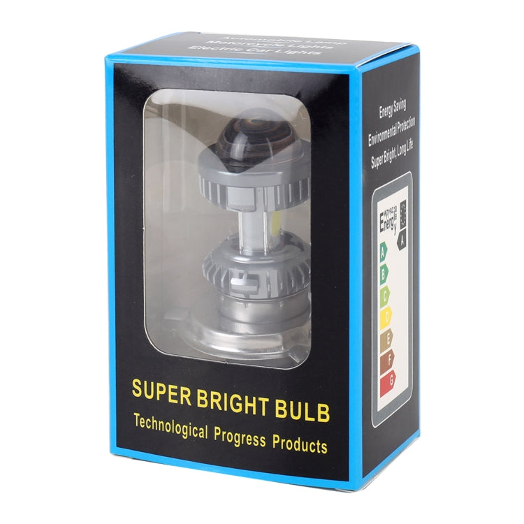 H4 DC9-18V / 4.7W (H)2.2W(L) / 6000K / 500LM Motorcycle LED Headlight with COB Lamp Beads, H4