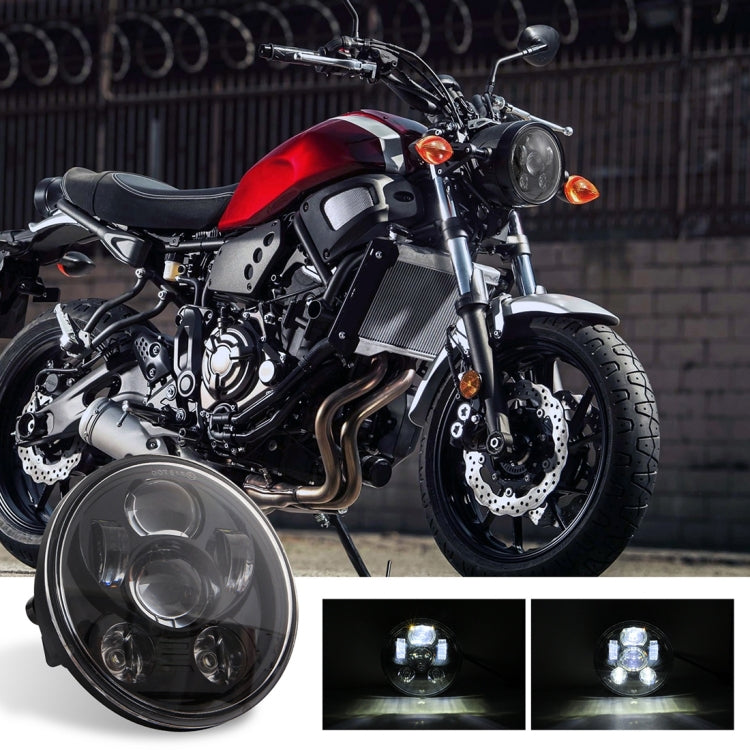 مصباح أمامي دائري للدراجات النارية من EagleVision DC9-30V، 35 واط، 6000 كلفن، 4000 لومن، 5.75 بوصة، 6 مصابيح LED، مناسب لدراجات Harley-Davidson