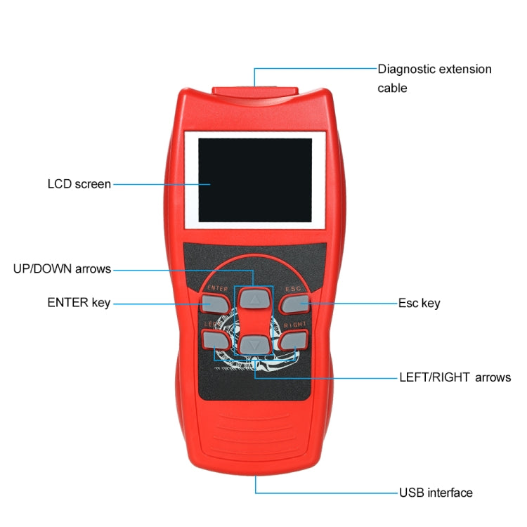 جهاز قراءة رموز السيارة الصغير V800، أداة تشخيص الأعطال OBD2، V800