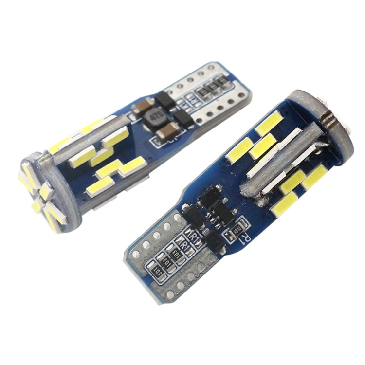 10 قطع T10 DC12V / 3W / 6000K / 180LM أضواء LED لفك تشفير Canbus للسيارة مع 30 مصباح LED SMD-4041، T10 DC12V / 3W