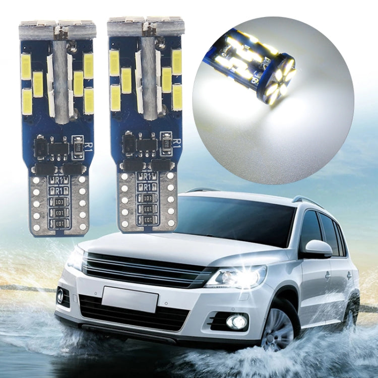 10 قطع T10 DC12V / 3W / 6000K / 180LM أضواء LED لفك تشفير Canbus للسيارة مع 30 مصباح LED SMD-4041، T10 DC12V / 3W