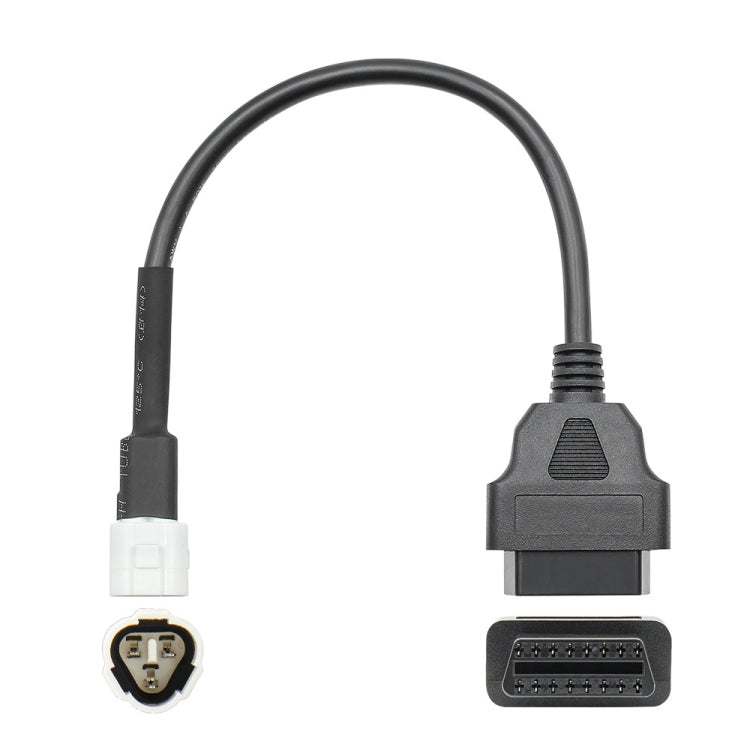 كابل موصل OBD أنثى إلى 3 دبابيس للدراجات النارية من Yamaha، 3 دبابيس
