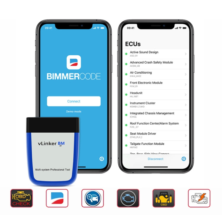Vgate VLINKER BM V2.2 Bluetooth 3.0 Android Phone Car OBD Fault Diagnosis Detector, BM V2.2 Bluetooth 3.0